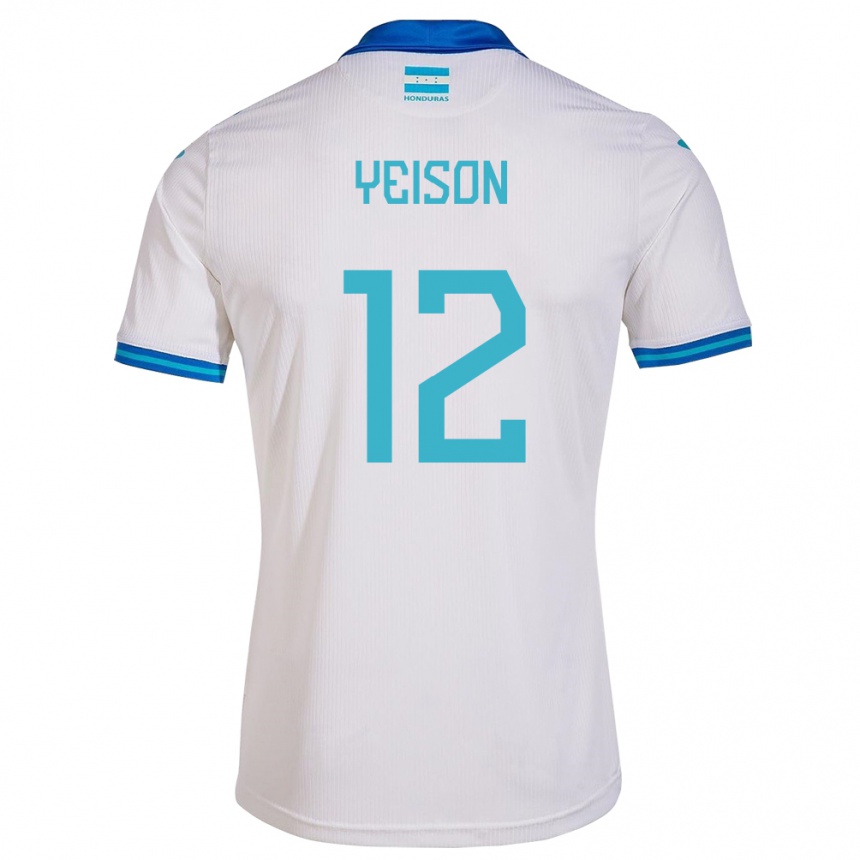 Kids Football Honduras Yeison Mejía #12 White Home Jersey 24-26 T-Shirt Nz