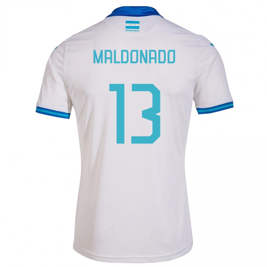 Kids Football Honduras Edwin Maldonado #13 White Home Jersey 24-26 T-Shirt Nz