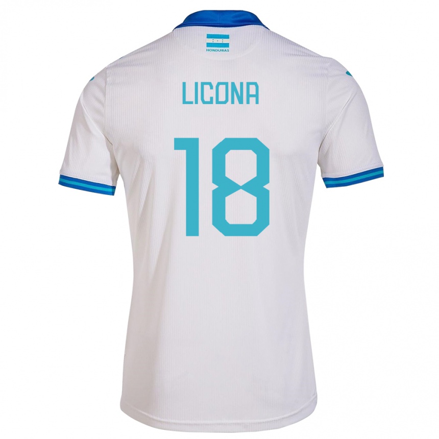 Kids Football Honduras Marlon Licona #18 White Home Jersey 24-26 T-Shirt Nz