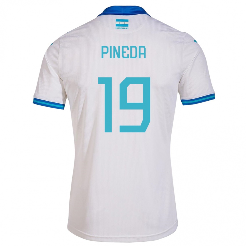 Kids Football Honduras Carlos Pineda #19 White Home Jersey 24-26 T-Shirt Nz