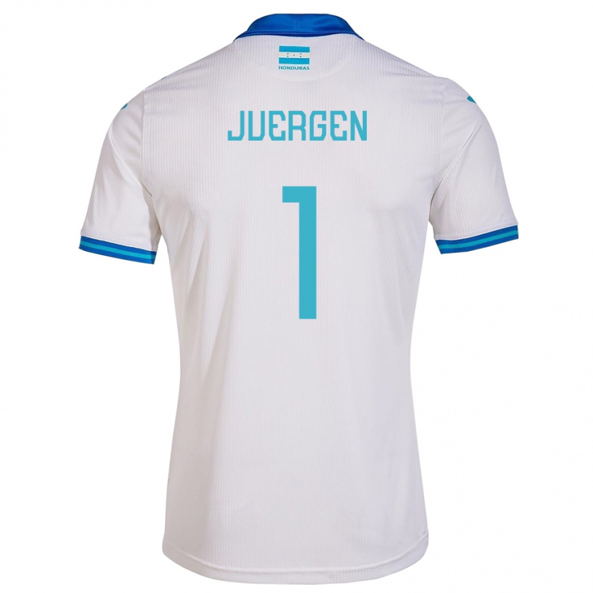 Kids Football Honduras Juergen García #1 White Home Jersey 24-26 T-Shirt Nz