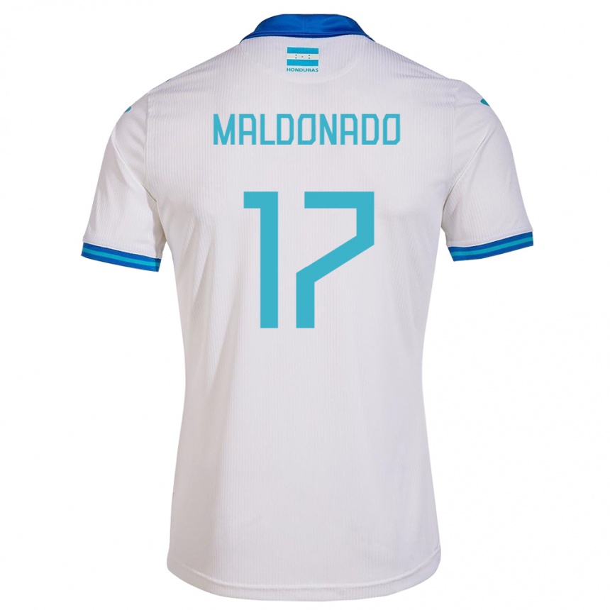 Kids Football Honduras Axel Maldonado #17 White Home Jersey 24-26 T-Shirt Nz