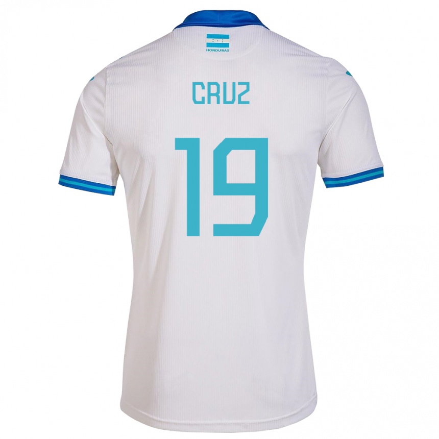 Kids Football Honduras Russel Cruz #19 White Home Jersey 24-26 T-Shirt Nz