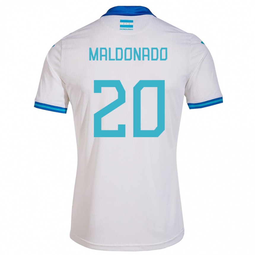 Kids Football Honduras Alessandro Maldonado #20 White Home Jersey 24-26 T-Shirt Nz