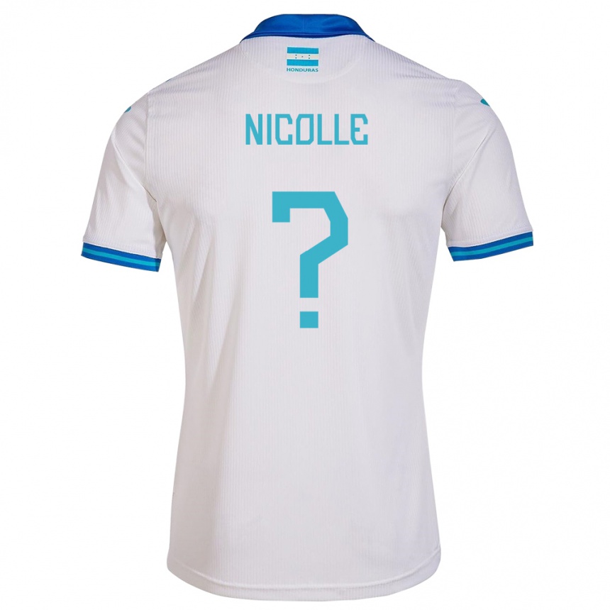 Kids Football Honduras Nicolle García #0 White Home Jersey 24-26 T-Shirt Nz