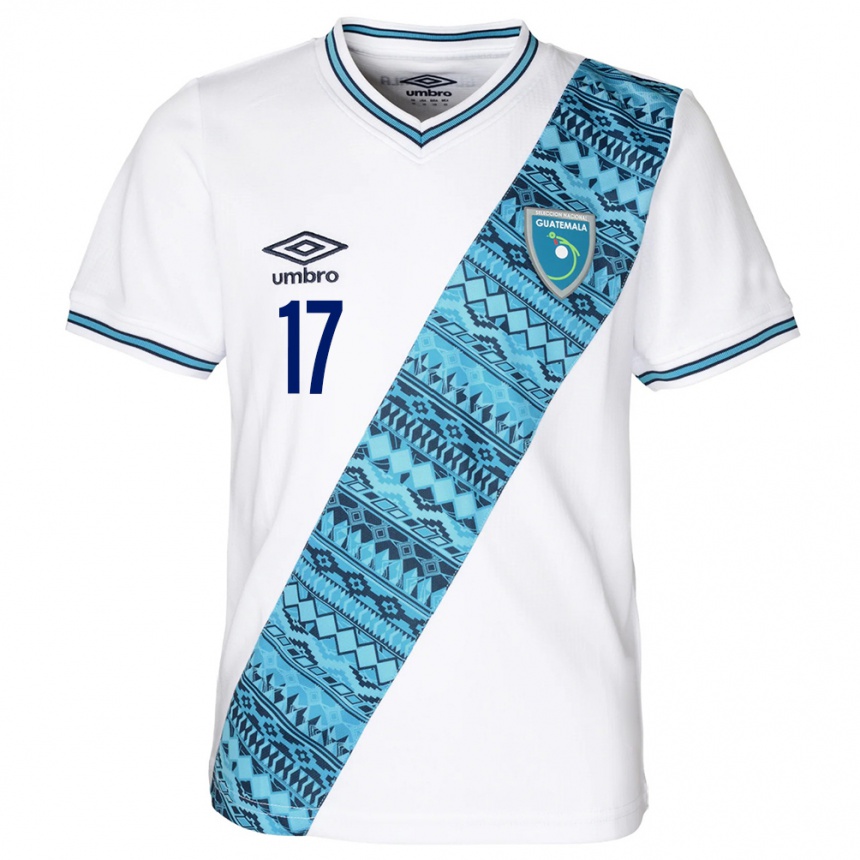 Kids Football Guatemala Antony Recinos #17 White Home Jersey 24-26 T-Shirt Nz