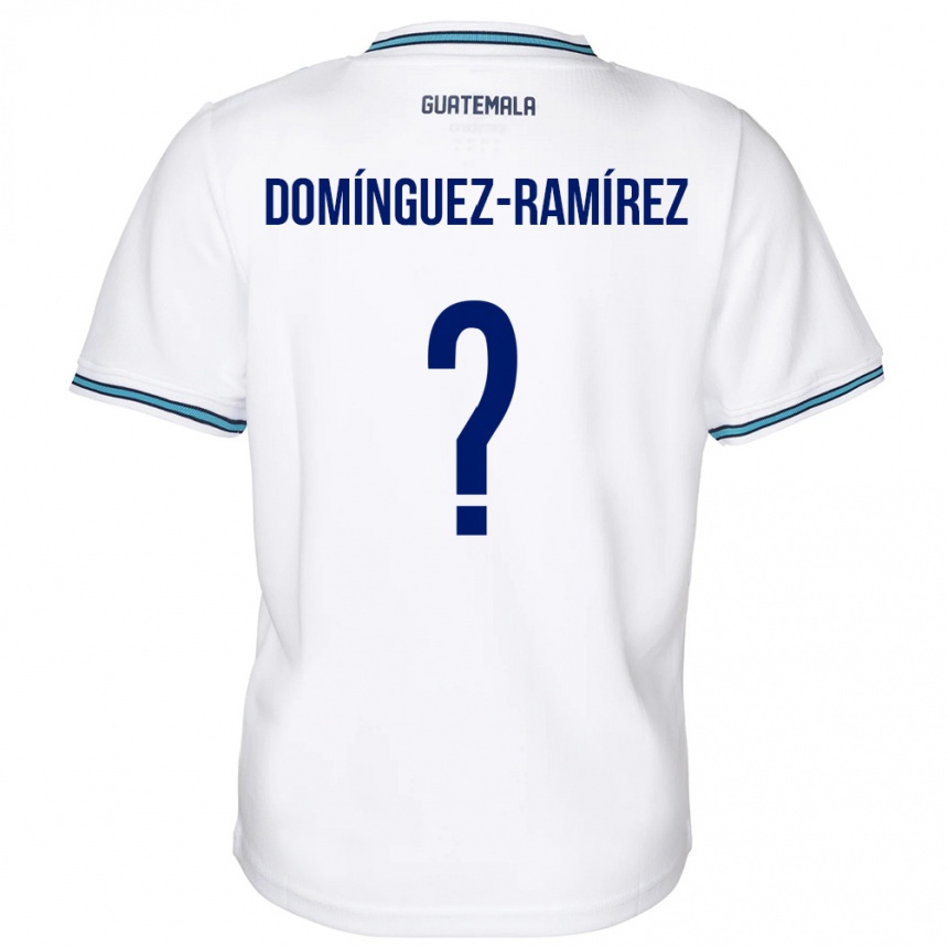 Kids Football Guatemala Marco Domínguez-Ramírez #0 White Home Jersey 24-26 T-Shirt Nz