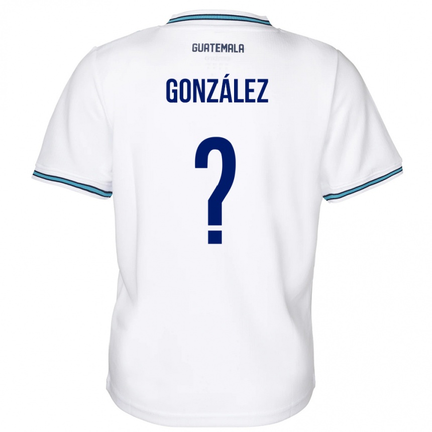 Kids Football Guatemala Erick González #0 White Home Jersey 24-26 T-Shirt Nz