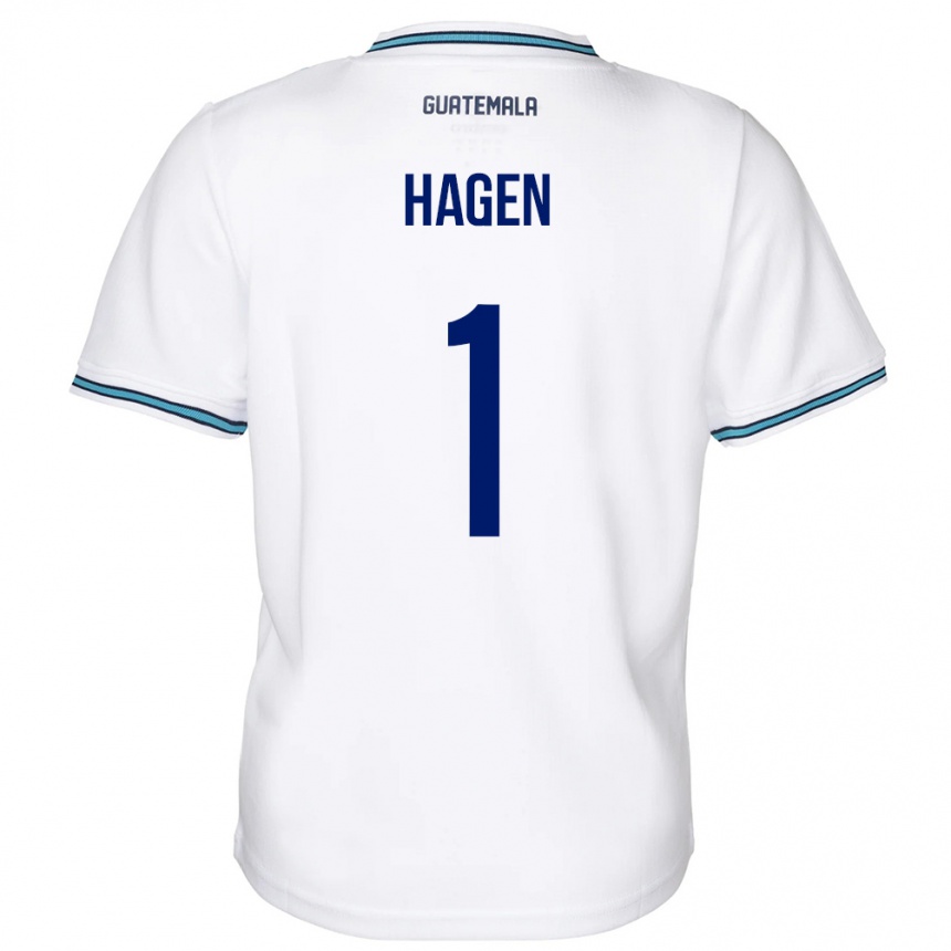 Kids Football Guatemala Nicholas Hagen #1 White Home Jersey 24-26 T-Shirt Nz