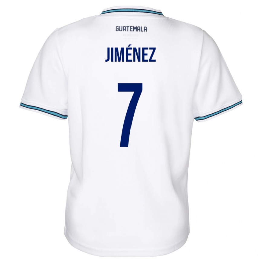 Kids Football Guatemala Cristian Jiménez #7 White Home Jersey 24-26 T-Shirt Nz