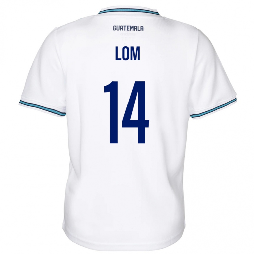 Kids Football Guatemala Darwin Lom #14 White Home Jersey 24-26 T-Shirt Nz