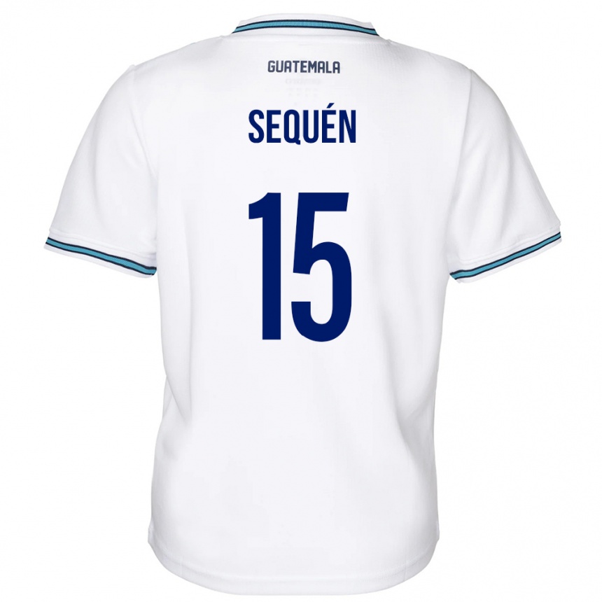 Kids Football Guatemala Marlon Sequén #15 White Home Jersey 24-26 T-Shirt Nz