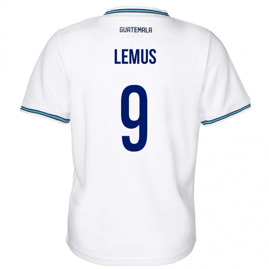 Kids Football Guatemala Erick Lemus #9 White Home Jersey 24-26 T-Shirt Nz