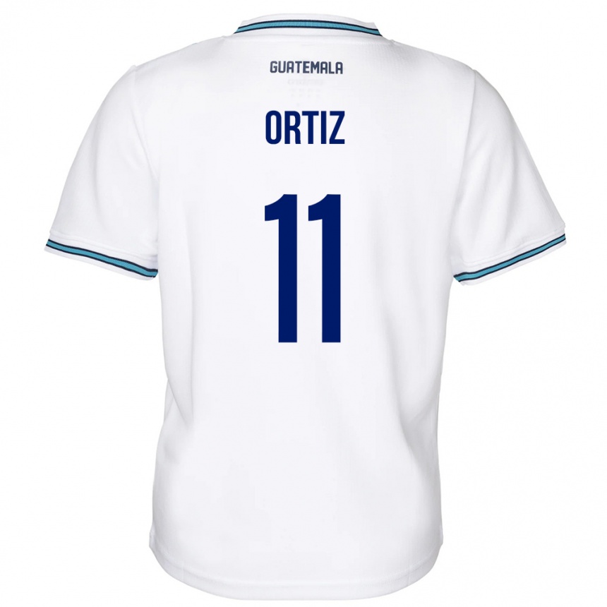 Kids Football Guatemala Andersson Ortiz #11 White Home Jersey 24-26 T-Shirt Nz