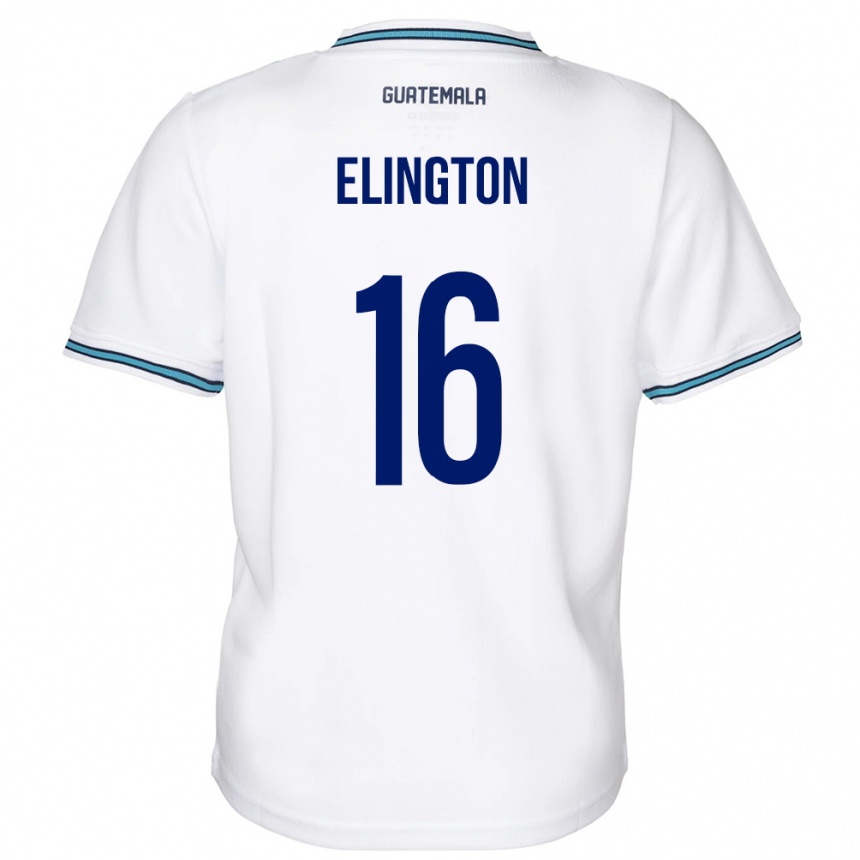 Kids Football Guatemala Elvi Elington #16 White Home Jersey 24-26 T-Shirt Nz