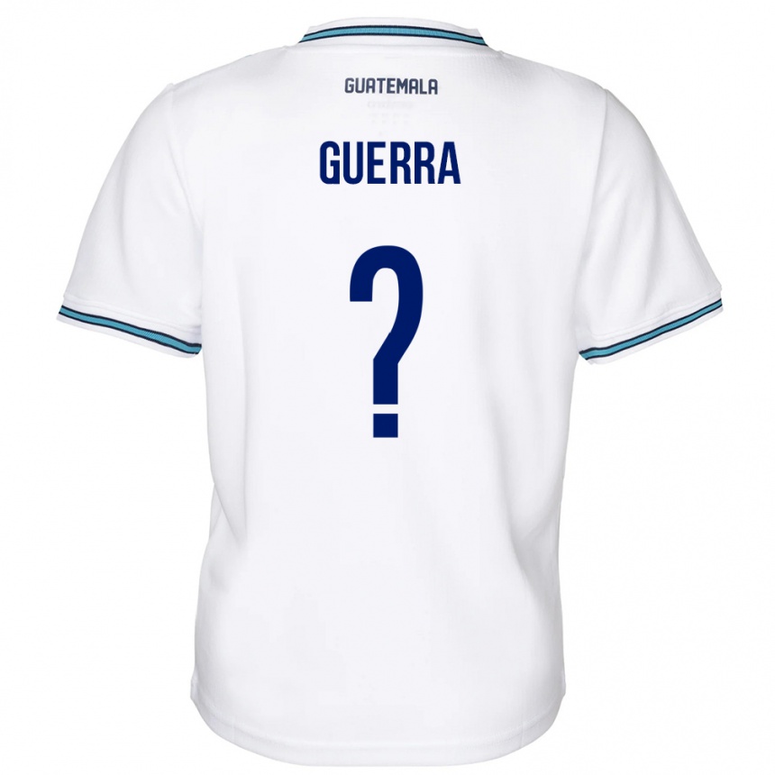 Kids Football Guatemala Decarlo Guerra #0 White Home Jersey 24-26 T-Shirt Nz