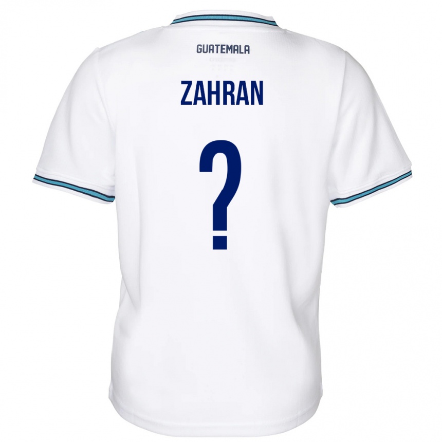 Kids Football Guatemala William Zahran #0 White Home Jersey 24-26 T-Shirt Nz