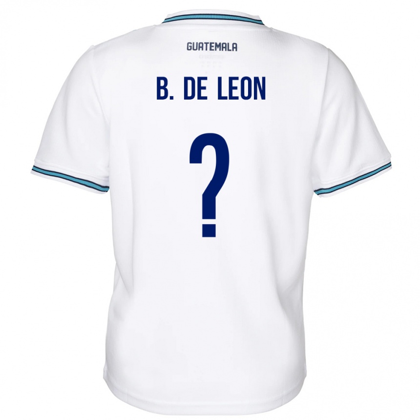 Kids Football Guatemala Brandon De Leon #0 White Home Jersey 24-26 T-Shirt Nz