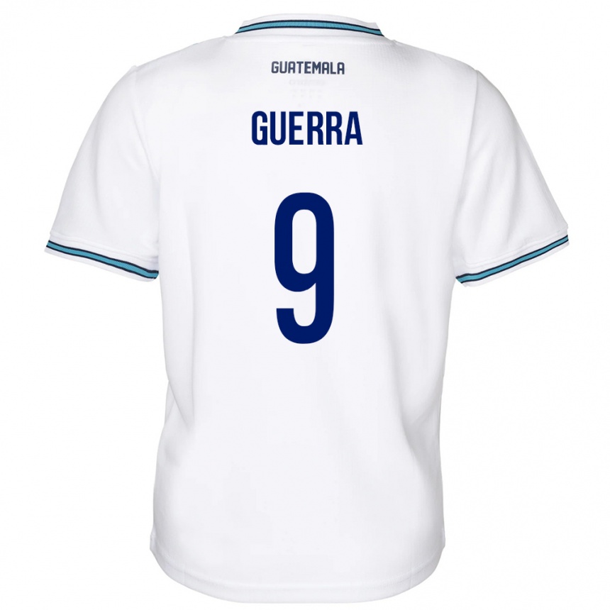 Kids Football Guatemala Oseas Guerra #9 White Home Jersey 24-26 T-Shirt Nz