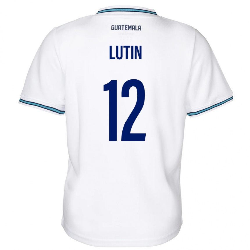 Kids Football Guatemala John Lutin #12 White Home Jersey 24-26 T-Shirt Nz