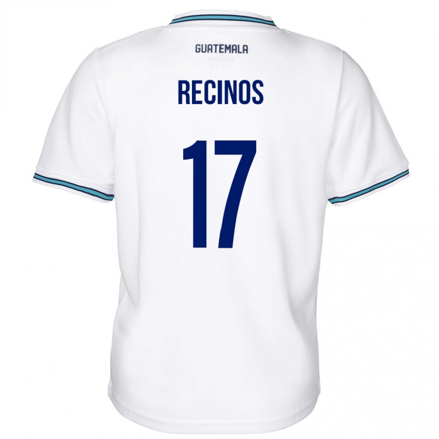 Kids Football Guatemala Antony Recinos #17 White Home Jersey 24-26 T-Shirt Nz