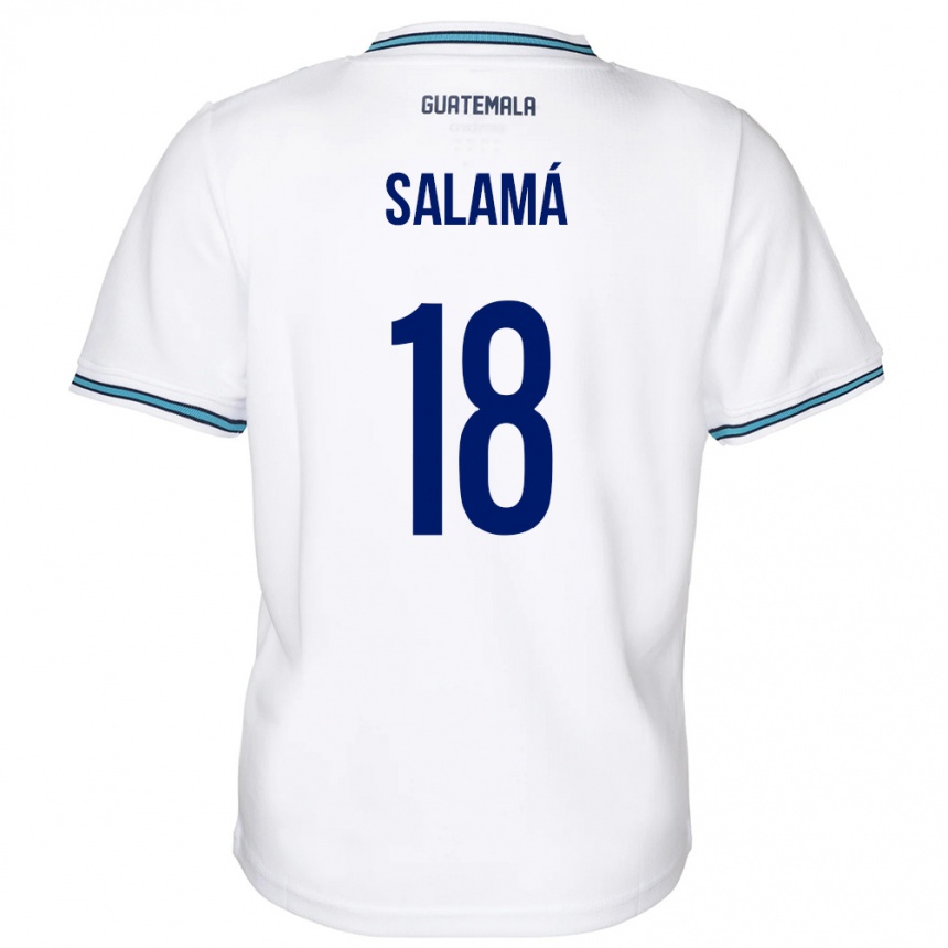 Kids Football Guatemala Anthony Salamá #18 White Home Jersey 24-26 T-Shirt Nz