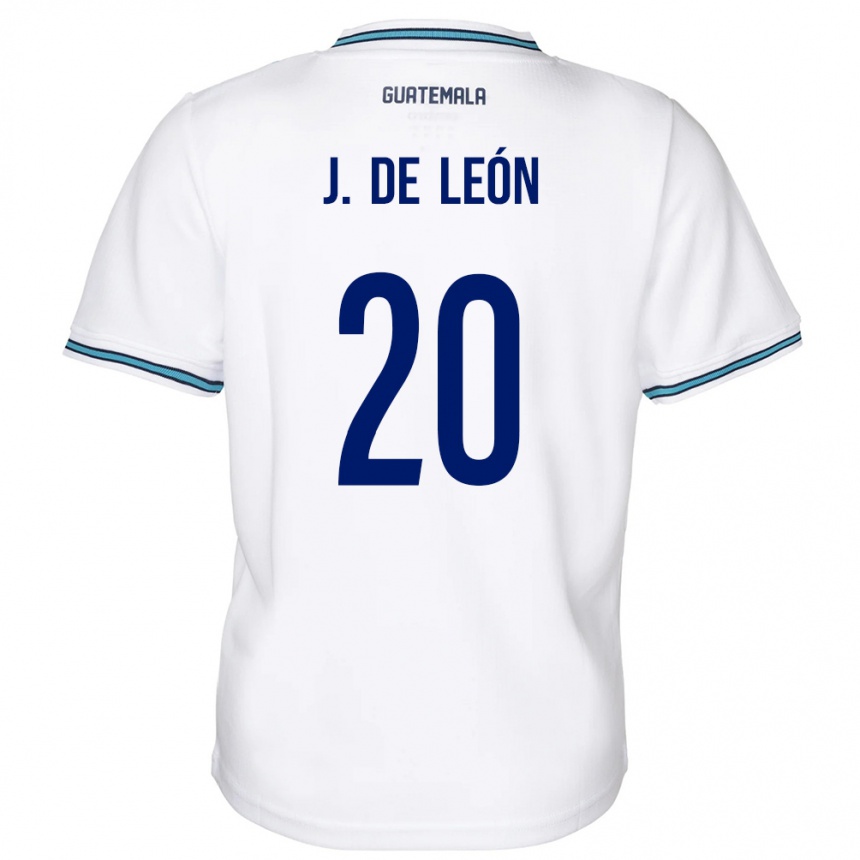 Kids Football Guatemala Jorge De León #20 White Home Jersey 24-26 T-Shirt Nz