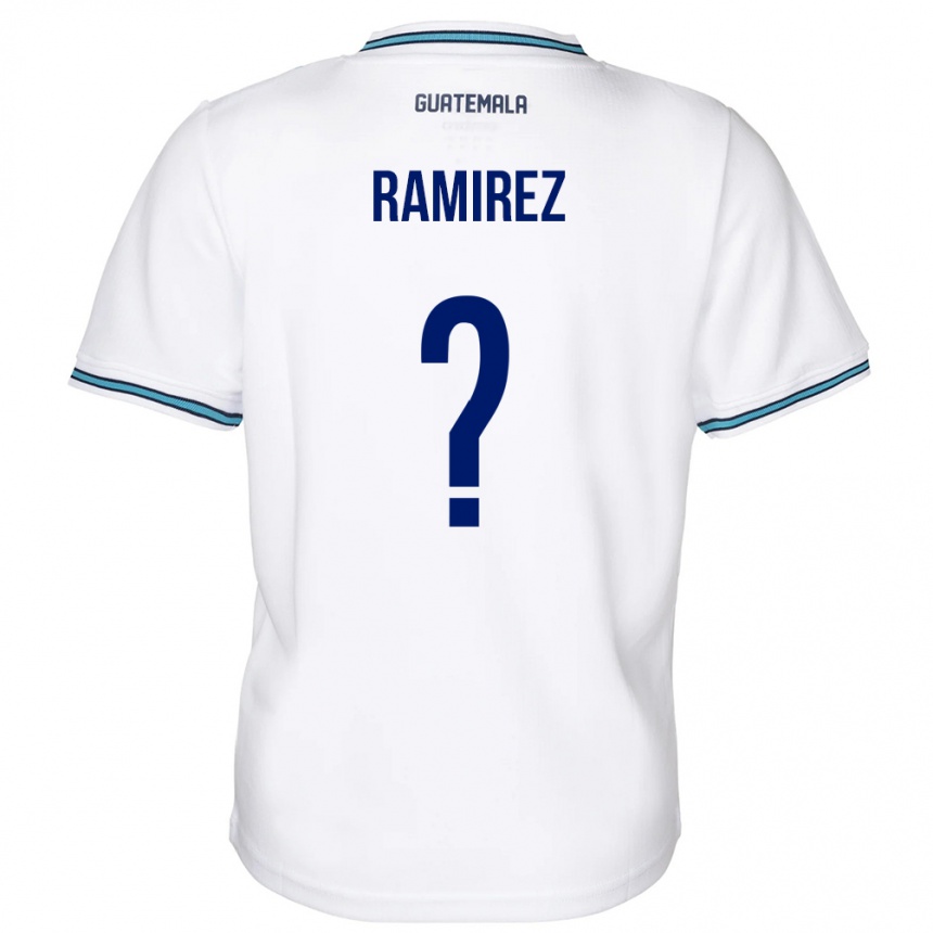 Kids Football Guatemala Nelson Ramirez #0 White Home Jersey 24-26 T-Shirt Nz