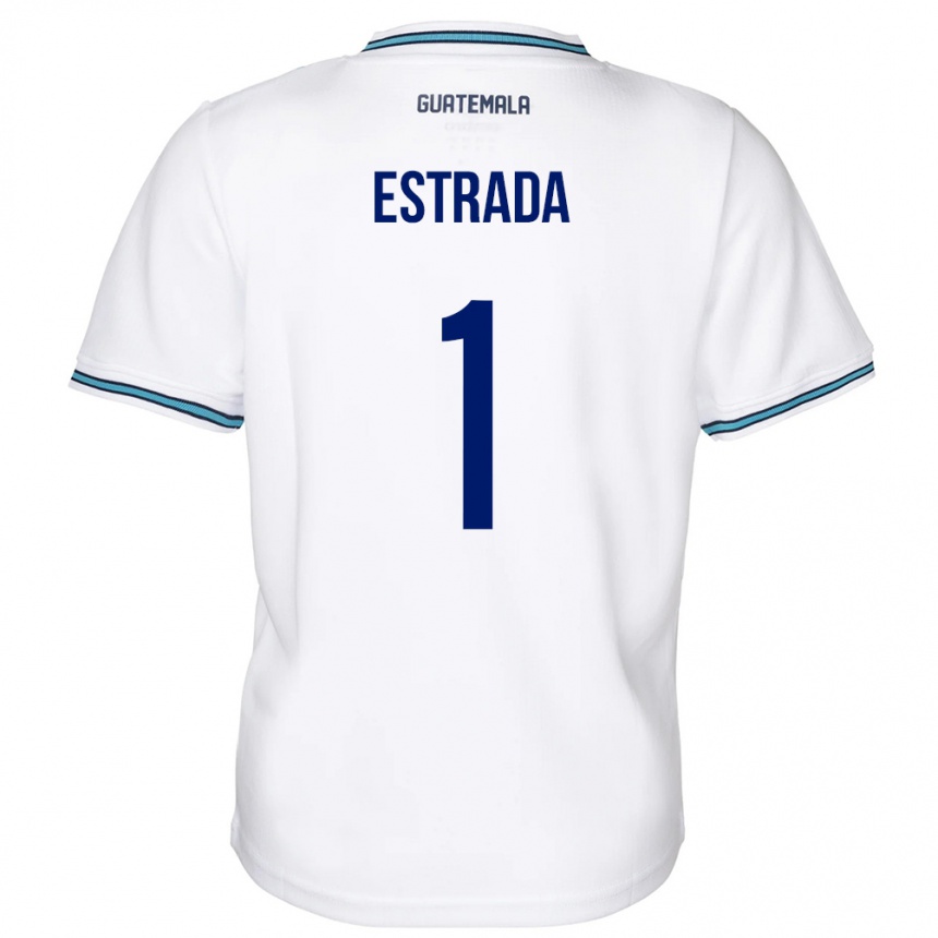 Kids Football Guatemala Alexia Estrada #1 White Home Jersey 24-26 T-Shirt Nz