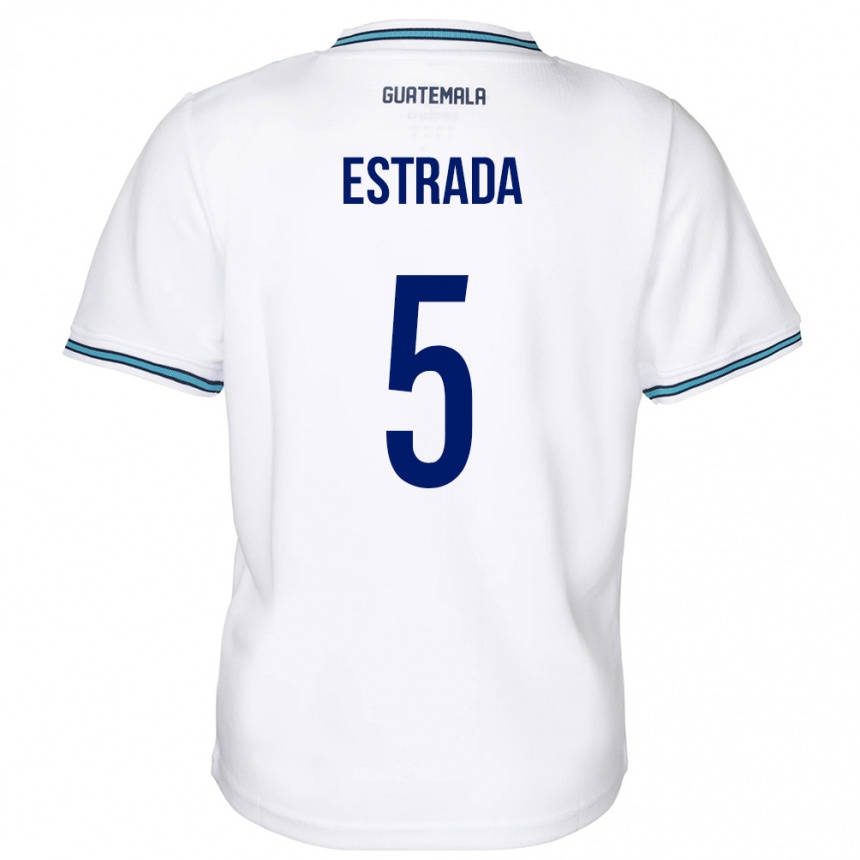 Kids Football Guatemala Elizabeth Estrada #5 White Home Jersey 24-26 T-Shirt Nz