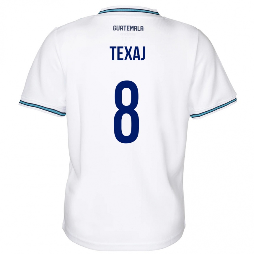 Kids Football Guatemala Elisa Texaj #8 White Home Jersey 24-26 T-Shirt Nz