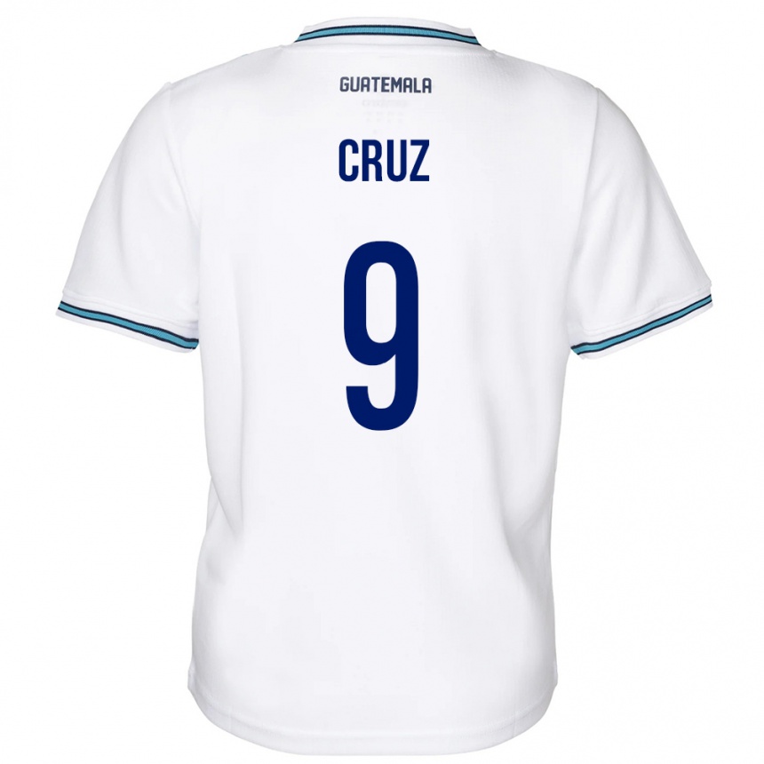 Kids Football Guatemala Celsa Cruz #9 White Home Jersey 24-26 T-Shirt Nz