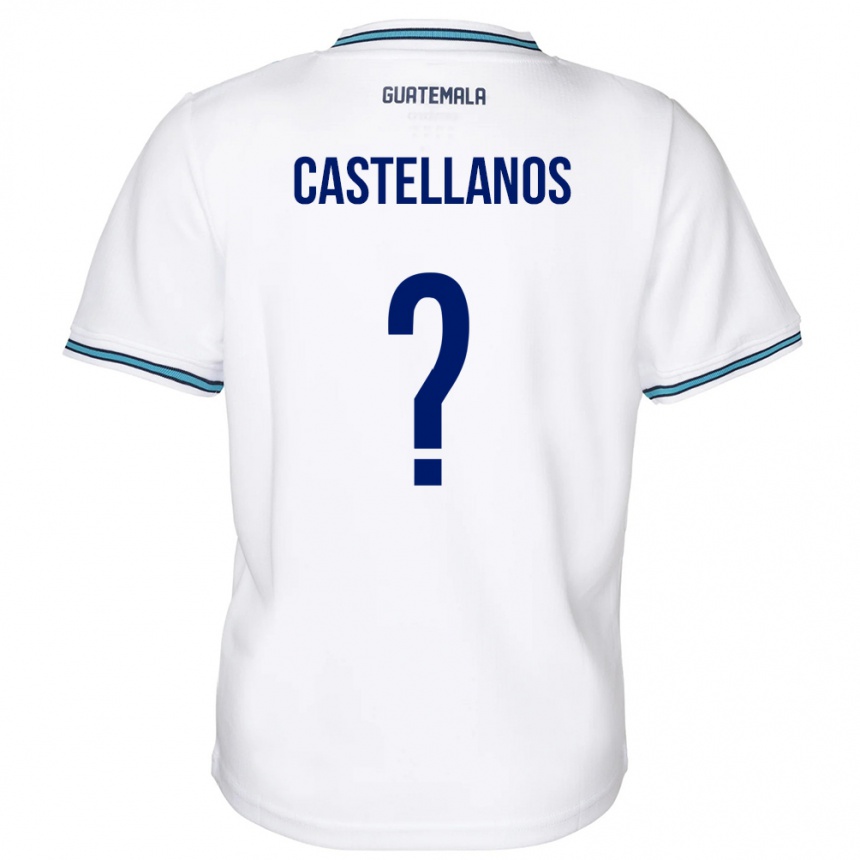 Kids Football Guatemala Jezmin Castellanos #0 White Home Jersey 24-26 T-Shirt Nz