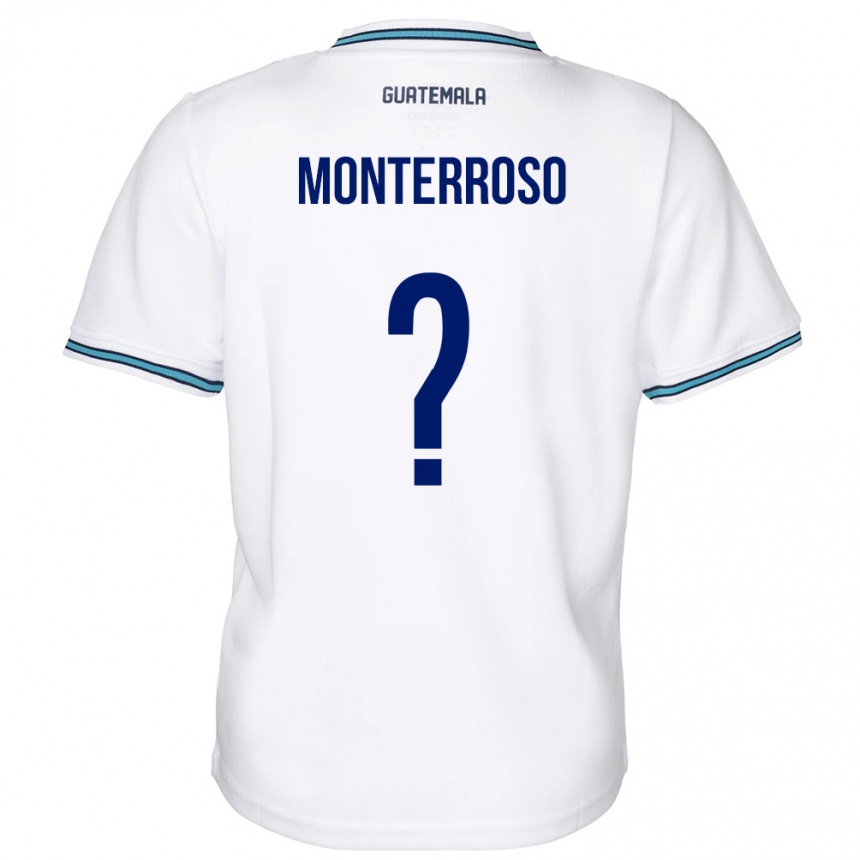 Kids Football Guatemala María Monterroso #0 White Home Jersey 24-26 T-Shirt Nz