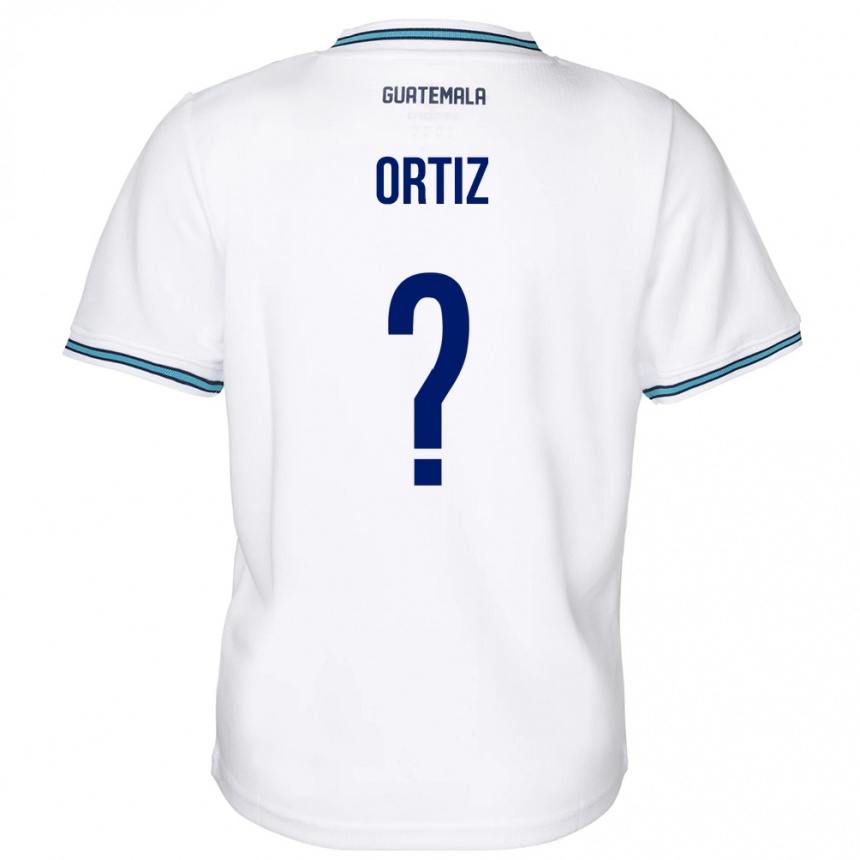 Kids Football Guatemala Jenifer Ortiz #0 White Home Jersey 24-26 T-Shirt Nz