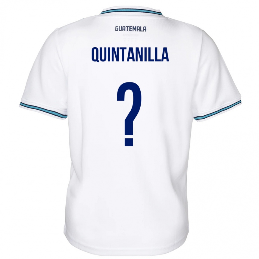 Kids Football Guatemala Anayelli Quintanilla #0 White Home Jersey 24-26 T-Shirt Nz