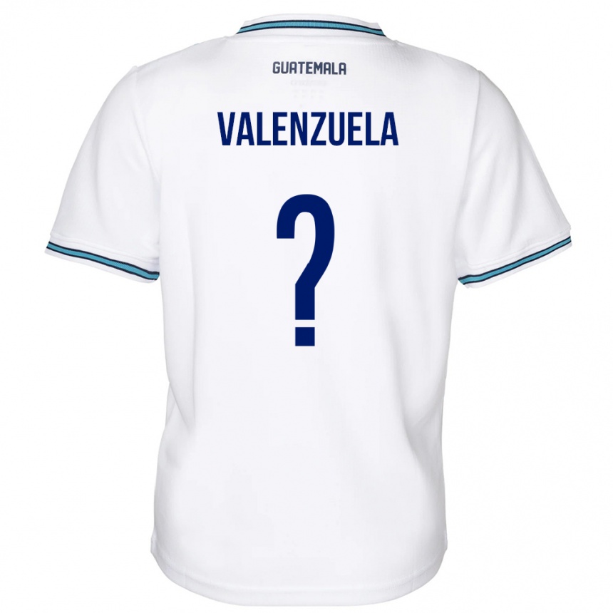 Kids Football Guatemala Briana Valenzuela #0 White Home Jersey 24-26 T-Shirt Nz