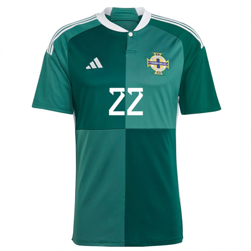 Kids Football Northern Ireland Abbie Magee #22 Green Home Jersey 24-26 T-Shirt Nz