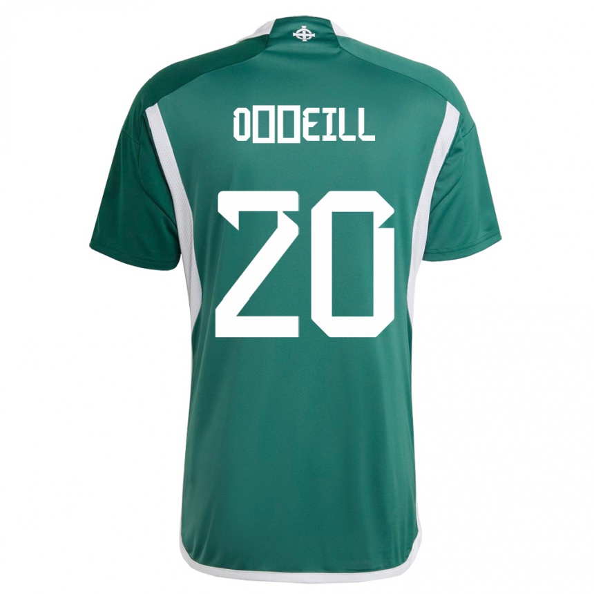 Kids Football Northern Ireland Ceadach O’neill #20 Green Home Jersey 24-26 T-Shirt Nz