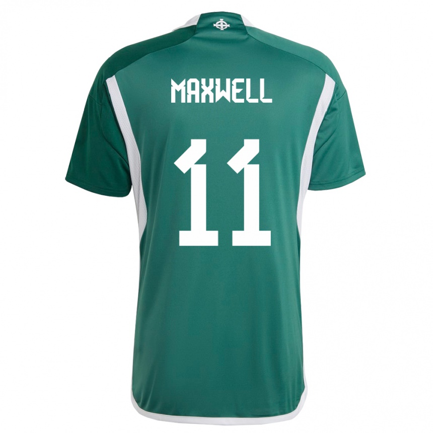 Kids Football Northern Ireland Danielle Maxwell #11 Green Home Jersey 24-26 T-Shirt Nz