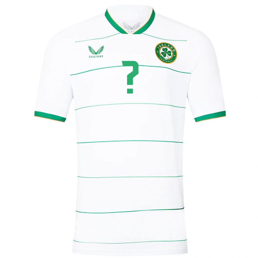 Kids Football Ireland Your Name #0 White Away Jersey 24-26 T-Shirt Nz