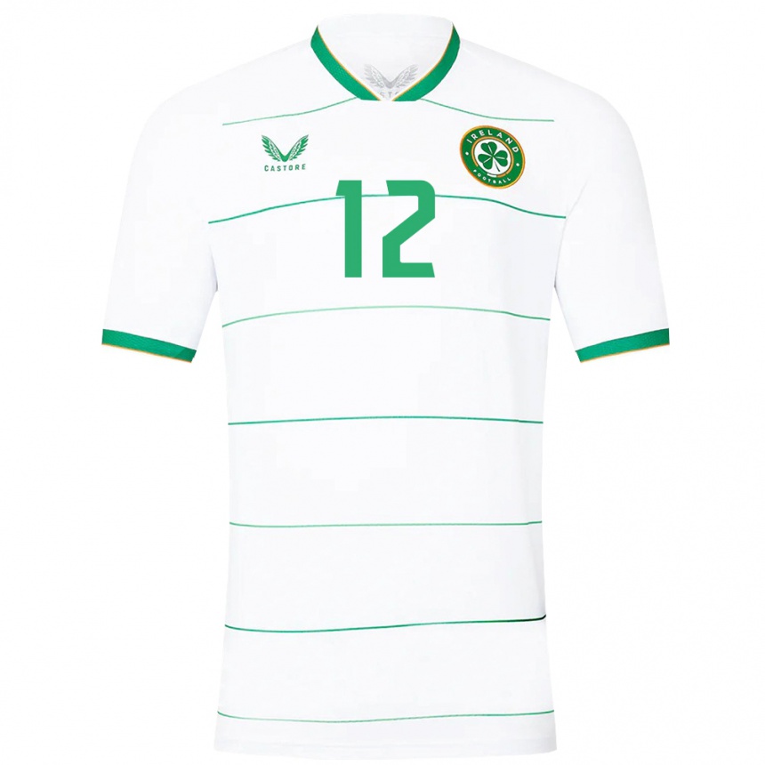 Kids Football Ireland Tyler Toland #12 White Away Jersey 24-26 T-Shirt Nz