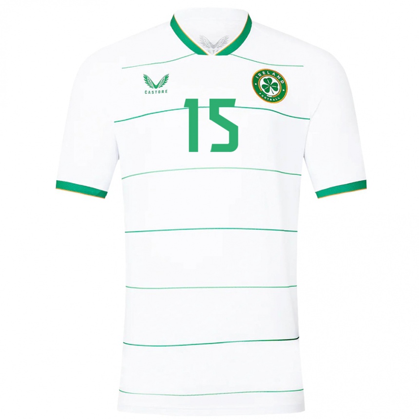 Kids Football Ireland Lucy Quinn #15 White Away Jersey 24-26 T-Shirt Nz