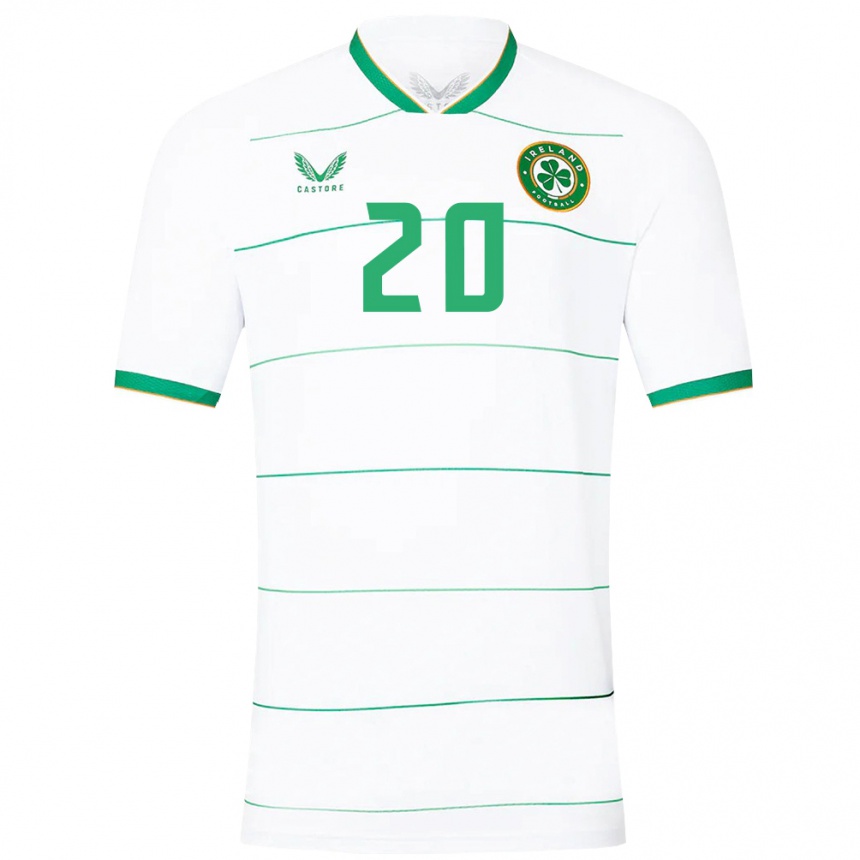 Kids Football Ireland Glenn Mcconnell #20 White Away Jersey 24-26 T-Shirt Nz