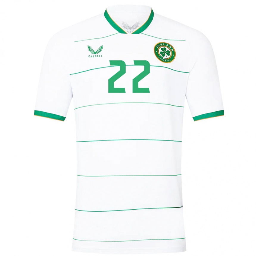 Kids Football Ireland Stephen Mohan #22 White Away Jersey 24-26 T-Shirt Nz