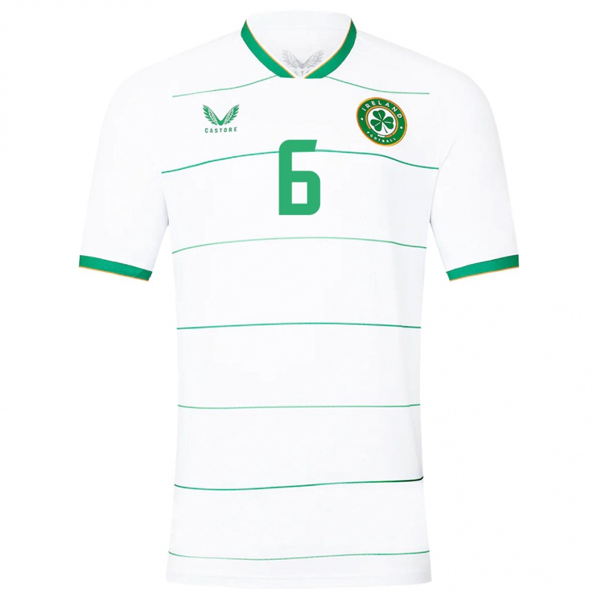 Kids Football Ireland Megan Connolly #6 White Away Jersey 24-26 T-Shirt Nz