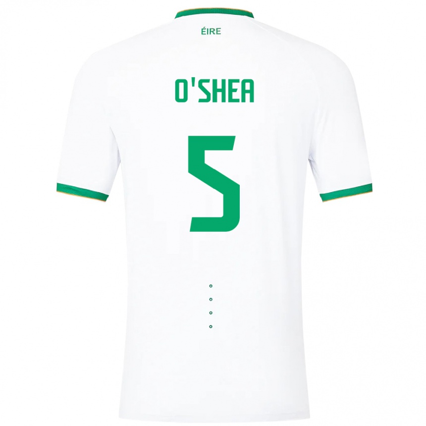 Kids Football Ireland Dara O'shea #5 White Away Jersey 24-26 T-Shirt Nz