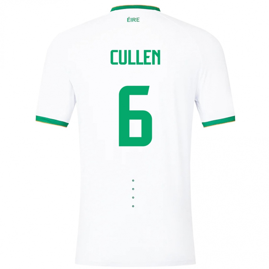 Kids Football Ireland Josh Cullen #6 White Away Jersey 24-26 T-Shirt Nz