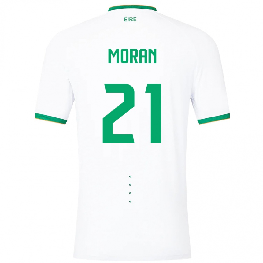 Kids Football Ireland Andy Moran #21 White Away Jersey 24-26 T-Shirt Nz