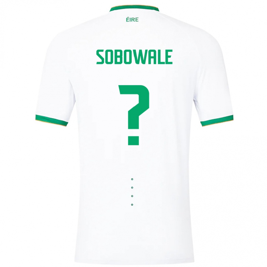 Kids Football Ireland Timi Sobowale #0 White Away Jersey 24-26 T-Shirt Nz